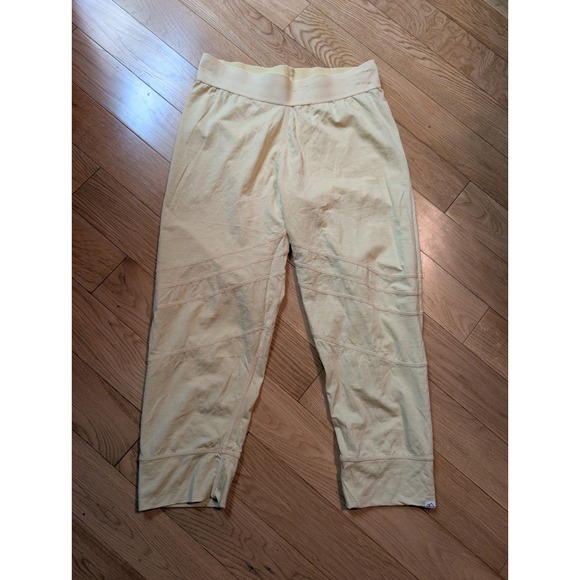 Wild Rye Jane Lite Crop Base Layer Leggings Womens Merino 8 Buttercup Yellow - Picture 1 of 5